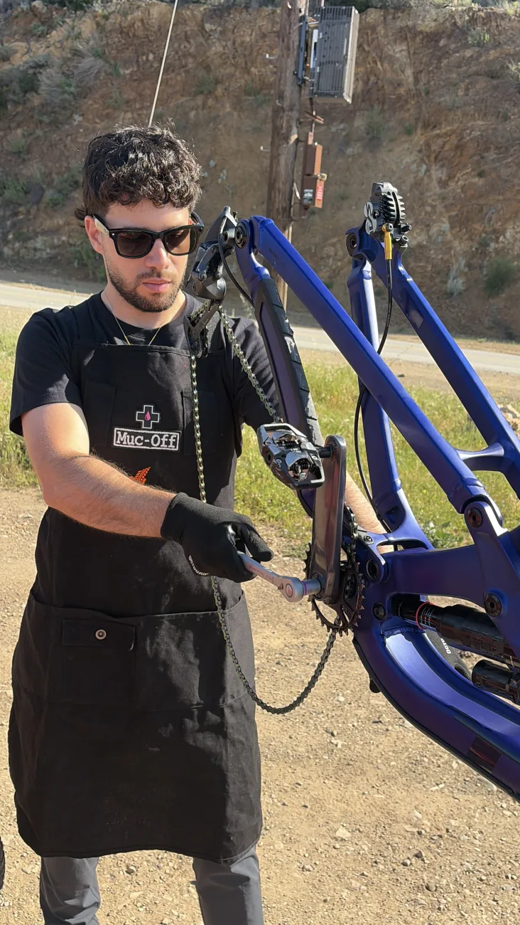 Full drivetrain and crank overhaul during a Platinum service